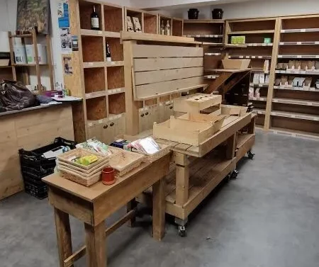 Vente agencements et matériels d'un magasin bio