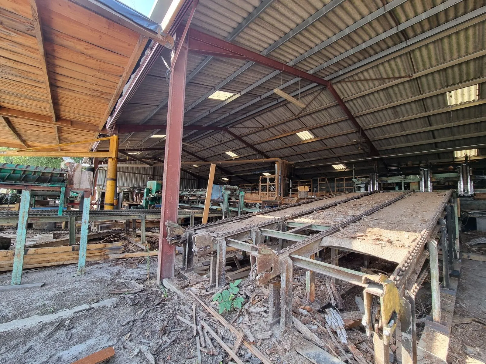Vente scierie, stock de bois, mérins